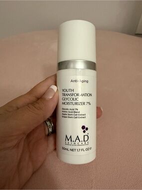 M.A.D. Skincare Youth Transformation Glycolic Moisturizer 7% - new